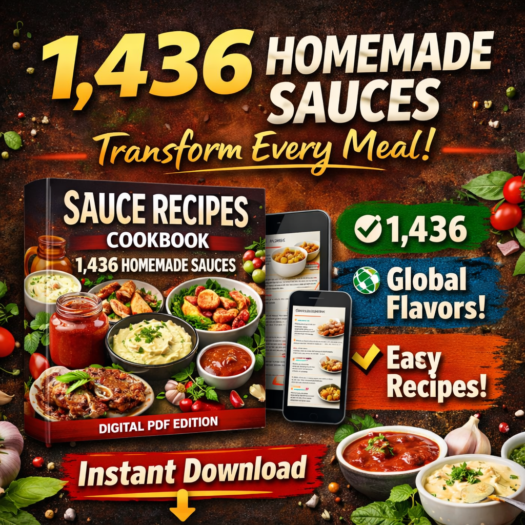 Turn Boring Meals into Delicious Ones: 1,400+ Easy Sauce Recipes PDF