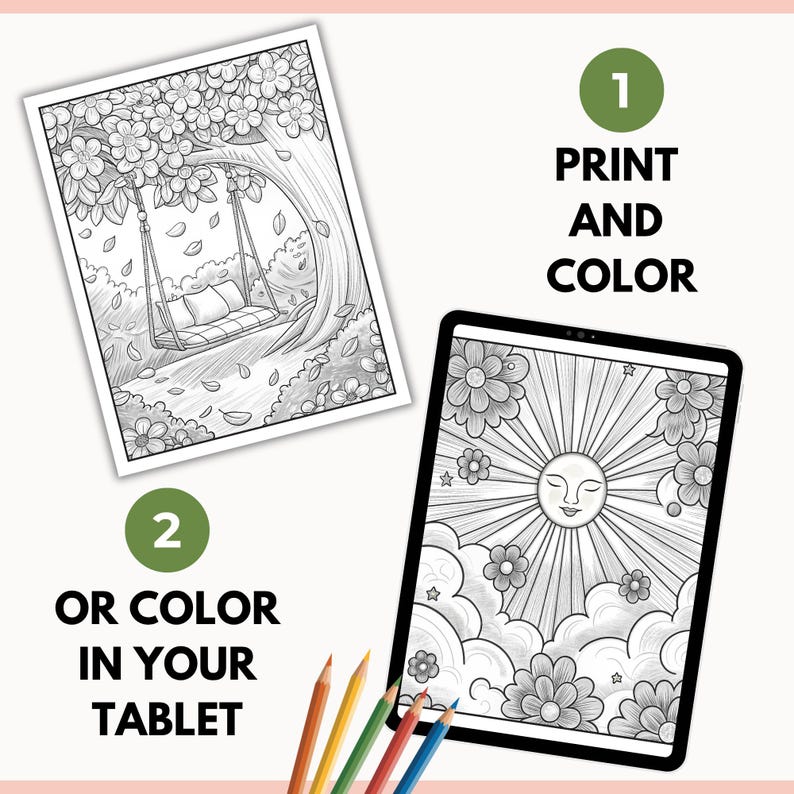 Mental Health Coloring Pages Bundle (PLR) – Mindfulness, Stress Relief, CBT & DBT Printable PDF