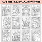 Mental Health Coloring Pages Bundle (PLR) – Mindfulness, Stress Relief, CBT & DBT Printable PDF